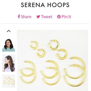 Moon and Lola Serena Hoops Small
